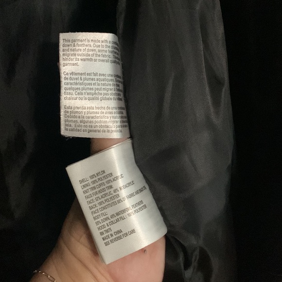 MICHAEL Michael Kors long black puffer coat. Down/ feather filled. XL. - Picture 5 of 6